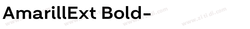 AmarillExt Bold字体转换
